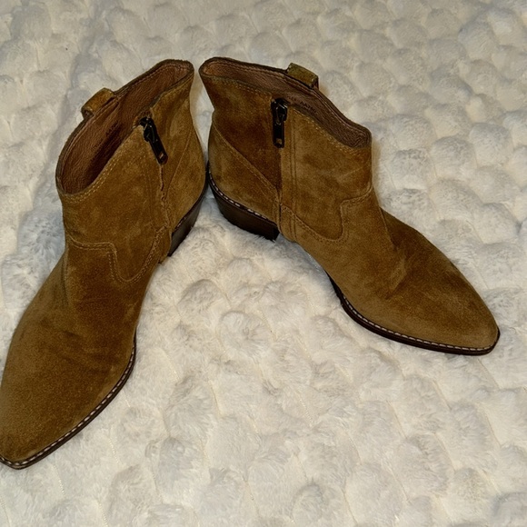 Madewell brown suede leather ankle boots - Picture 3 of 5